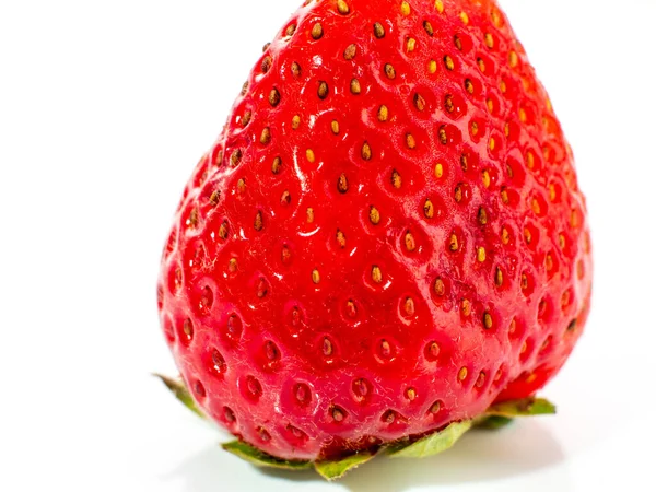 Red strawberry isolated on white background. — Stock Photo, Image