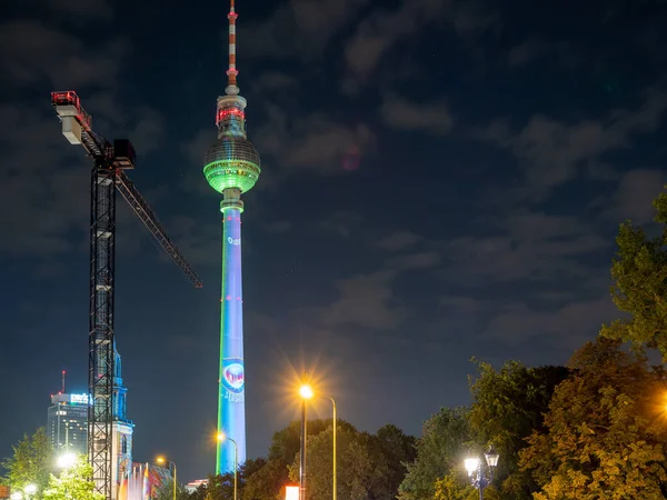 BERLIN, 12 Eylül 2021: Berlin Işık Festivali. — Stok fotoğraf