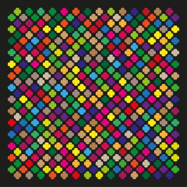 Colorful mosaic background. Abstract tile pattern. Squares grid illustration. Multicolored geometric design. EPS 10.