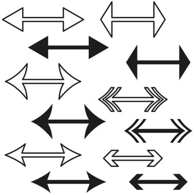 Yönlü ok deseni. Doğrusal Vektör hareketi. Soyut işaret dokusu. İleri, geri seyahat. EPS 10.