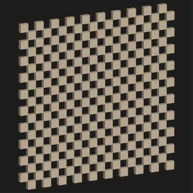 Damalı fayans deseni. Geometrik soyut doku. Modern mozaik illüstrasyon. Vektör arkaplan grafiği. EPS 10.