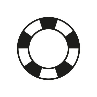 Lifebuoy safe icon. Nautical ring symbol. Water rescue Vector. Security safety element. EPS 10.