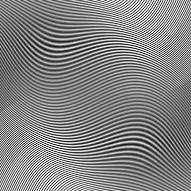 Gri dalga dokusu. Moir optik illüzyon. Soyut çarpıtma vektörü. EPS 10.