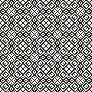 Elmas kontrol kalıbı. Geometrik fayans vektörü. Kumaş dokusu sanatı. Küçük kare şebeke. EPS 10.