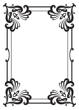 Dekoratif çerçeve. Tasarım öğesi