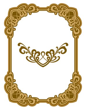 Dekoratif çerçeve. Tasarım öğesi