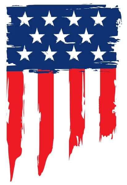 Bandera grunge de los estados unidos de América — Vector de stock
