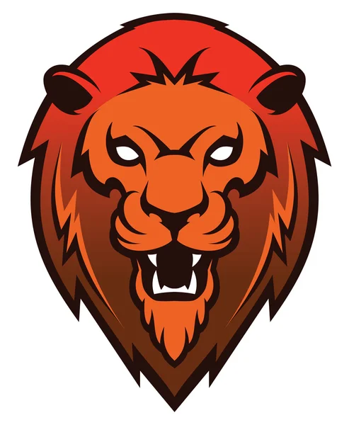 Řvoucí lev sportovní logotyp — Stockový vektor
