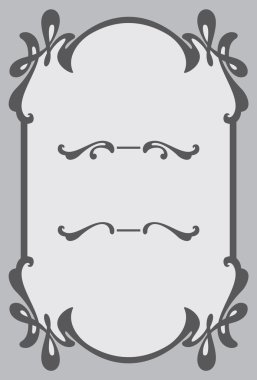 Art nouveau tarzında dekoratif çerçeve