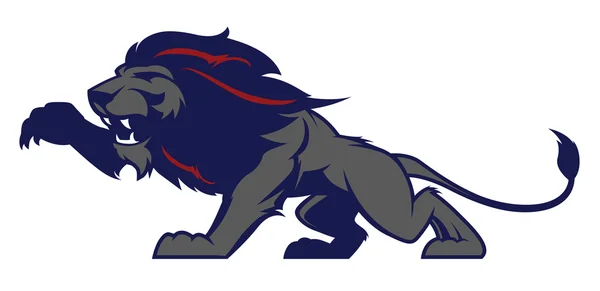 Лев спортивний логотип — стоковий вектор