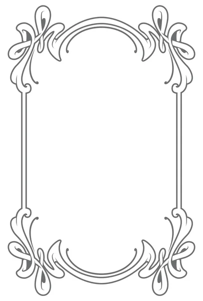 Cadre décoratif de style art nouveau — Image vectorielle