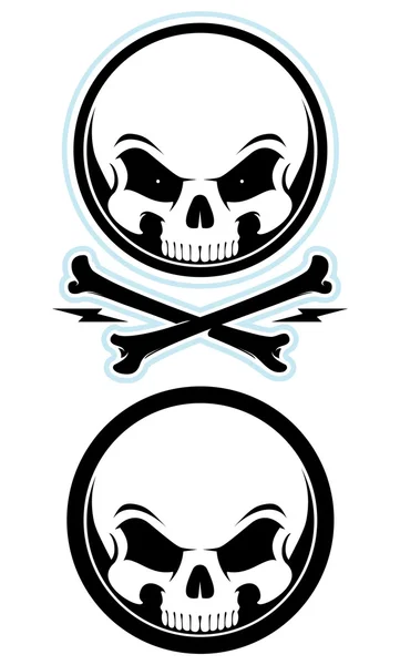 Scull de círculo — Vector de stock