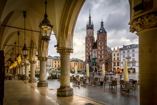 Marien Basilika Krakau Die Kirche Wurde Jahrhundert Erbaut Ihre Fundamente — Stockfoto