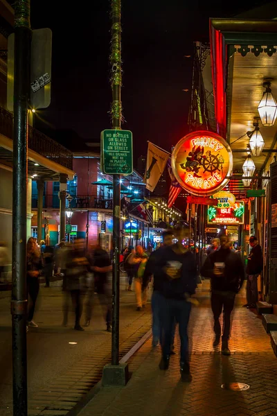 New Orleans Night Street Photography French Quarter Area New Orleans — Stock Photo, Image