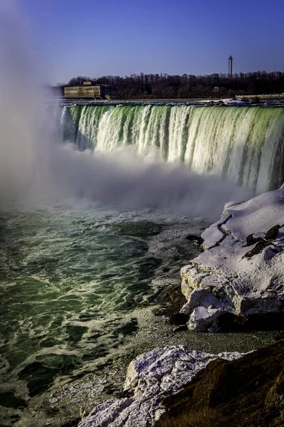 Niagara Şelalesi, Kanada 'nın başkenti Kanada' nın Ontario eyaleti ile Amerika Birleşik Devletleri 'nin New York eyaleti arasında Niagara Boğazı' nın güney ucunda yer alan üç şelaleden oluşan bir şelaledir..