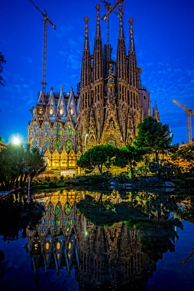 Baslica Sagrada Famlia Barcelona Spain Sagrada Famlia Одна Найвідоміших Робіт — стокове фото