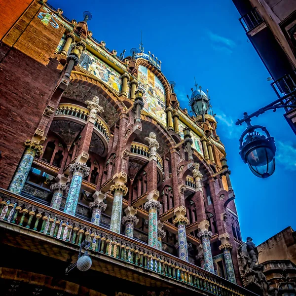 Barcelonai Operaház Spanyolország Operaház Gyönyörű Külső Fala — Stock Fotó