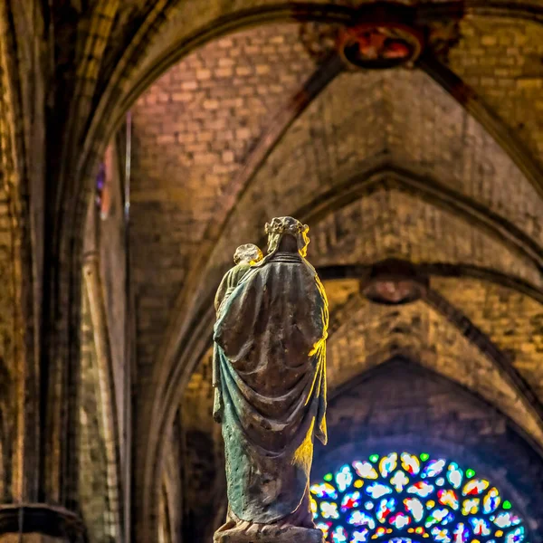 Igreja Santa Maria Del Mar Barcelona Espanha Construído Entre 1329 — Fotografia de Stock