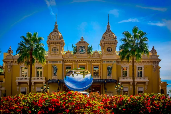 Het Monte Carlo Casino Een Gok Entertainmentcomplex Monaco Het Casino — Stockfoto