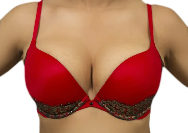 Bella donna con reggiseno — Foto Stock