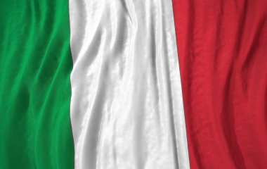 Corrugated italian flag