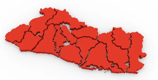 Karte von El Salvador — Stockfoto