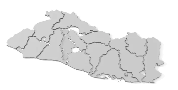 Mapa de El Salvador — Fotografia de Stock