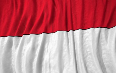 Corrugated indonesia flag