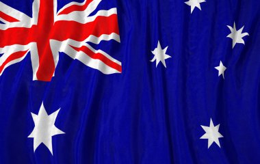 Corrugated australian flag