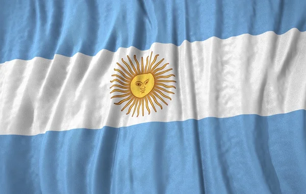 Corrugated argentina flag — Stock Fotó