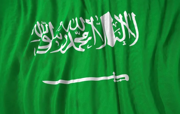 Corrugated saudi arabia flag — Stock fotografie