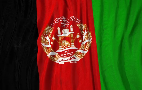Corrugated Afghan flag — Stock fotografie