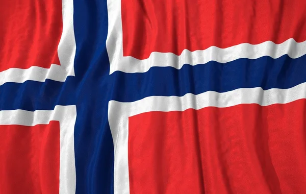 Corrugated norway flag — 스톡 사진
