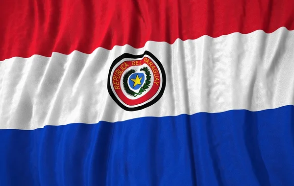 Corrugated paraguay flag — Stock Fotó