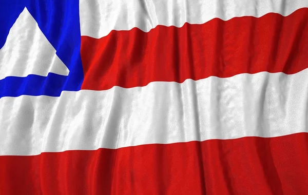 Drapeau de bahia d'état brésilien ondulé — Photo