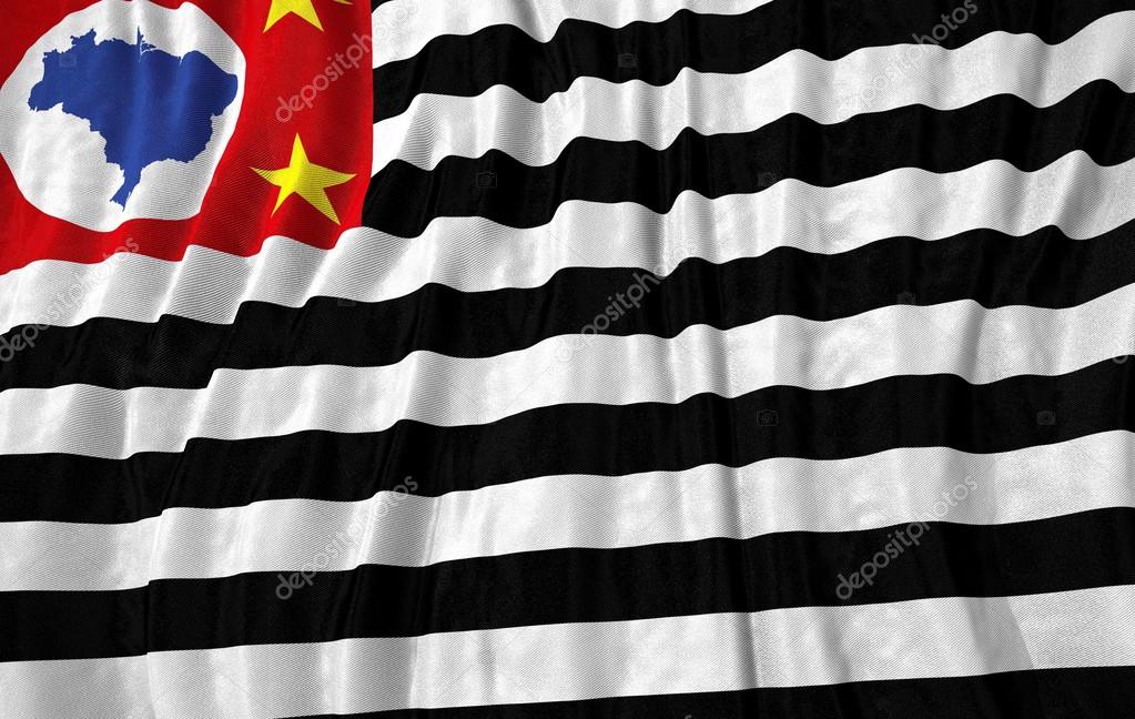 Corrugated brazilian state sao paulo flag