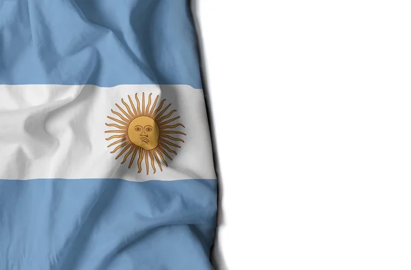 アルゼンチン、南アメリカの旗を振っています。 — ストック写真
