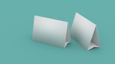 Beyaz boş tablo takvim 3B oluşturma 