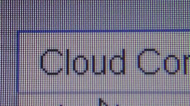 Macro Close Up Dolly Move Across Search Query: 'Cloud Computing'