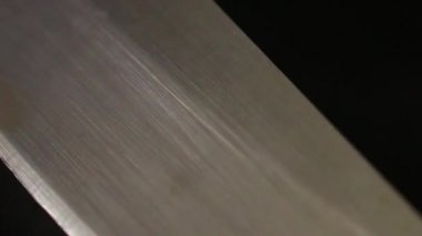 Blade - makro yakın çekim Dolly boyunca Blade Bıçak