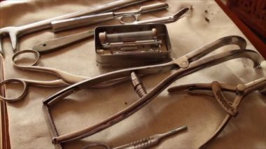 Vintage Antik Tıp Dişli ile Makro Dolly