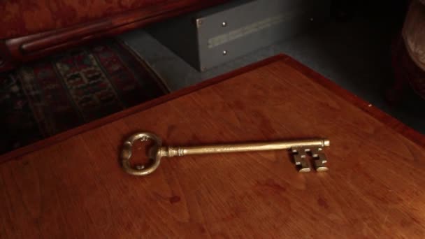 VINTAGE KEY ON TABLE - Dolly Move in / out & Settle (# 1  ) — Video