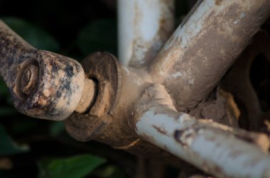Asya çamurlu kırsal bisiklet çerçeve ve krank