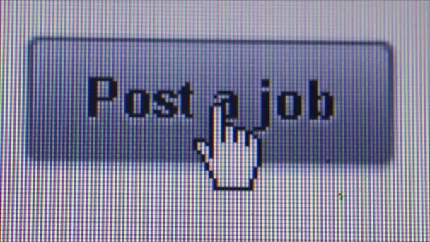 Praca polowanie online-Macro ECU "post a job" (statyczne) — Wideo stockowe