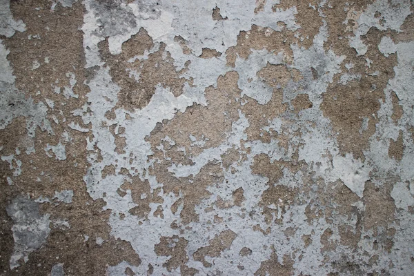 Pared colonial erosionada en Asia con pintura blanca pelada — Foto de Stock