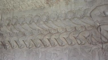 Antik Tapınağı (Angkor) - kısma ayrıntı, Naga çekerek devler