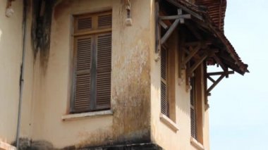 Fransız Sömürge: Mcu Tilt aşağı tarafı eski Fransızca Asya'da bina koloni