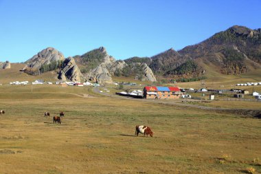 Moğolistan 'daki dağlar 