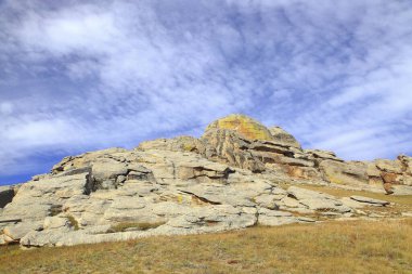 Moğolistan 'daki dağ manzarası
