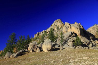 Moğolistan 'daki dağlar 